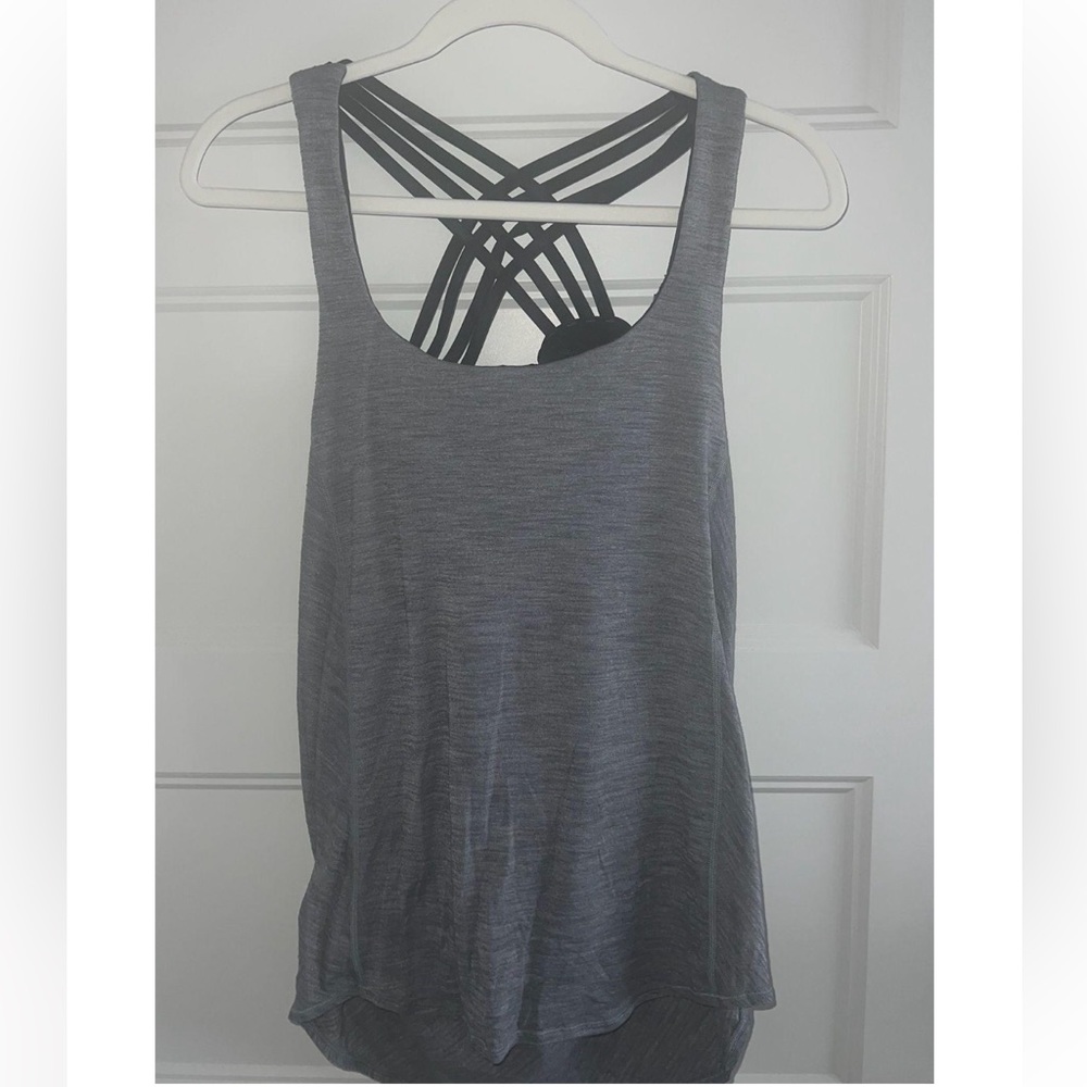 Women’s Open, Scoop Back Tank Top Cross Cross Straps